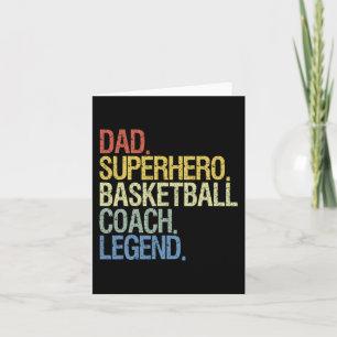 Basketball coach dad  card
