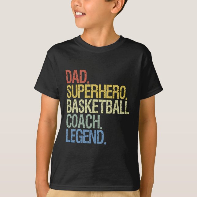 Basketball Coach Dad  T-Shirt (Front)