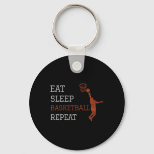 Basketball Coach Eat Sleep Basketball Repeat Baske Key Ring