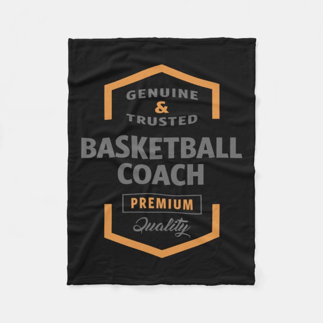 Basketball Coach  Fleece Blanket (Front)
