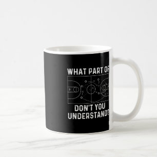 Basketball Coach Fun What Part Of Don't You Unders Coffee Mug