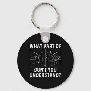 Basketball Coach Fun What Part Of Don't You Unders Key Ring