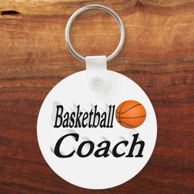 Basketball Coach  Key Ring (Front)