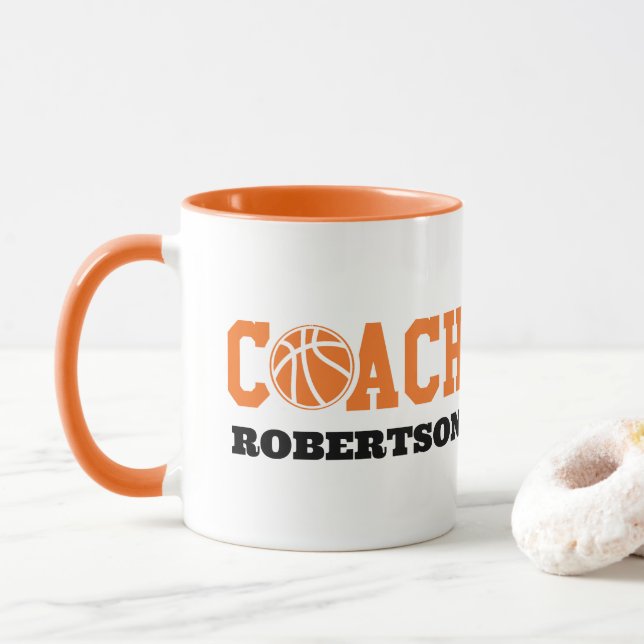 Basketball Coach Mug (With Donut)