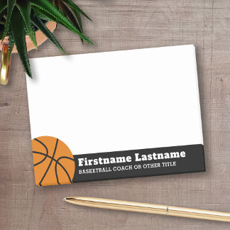 Basketball Coach or Physical Education Teacher Post-it Notes