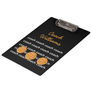 Basketball Coach Personalised Clipboard
