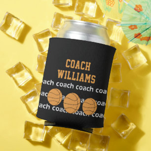 Basketball Coach Personalised Name Can Cooler