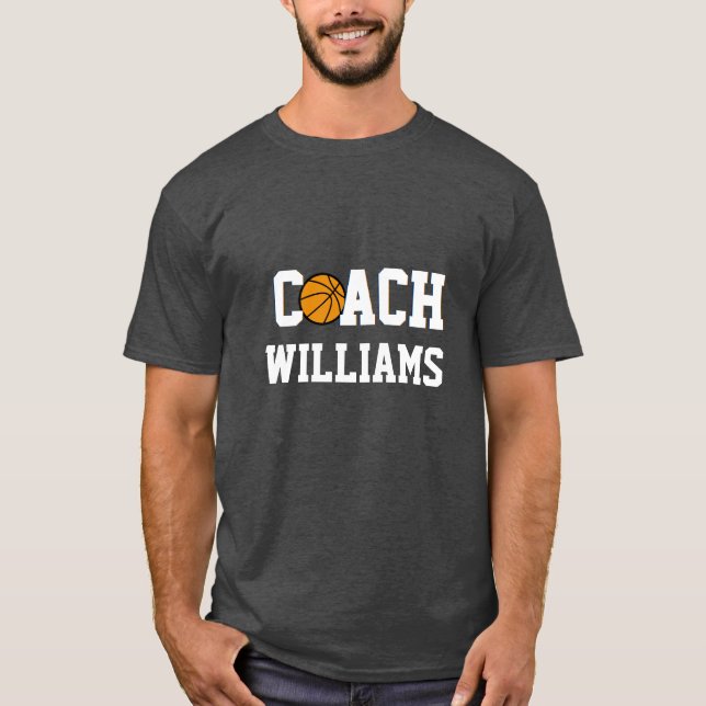 Basketball Coach - Personalised T-Shirt (Front)