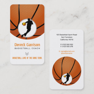 Basketball Coach Professional Player Business Card