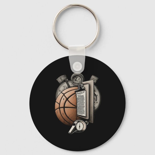 Basketball Coach - S  Key Ring (Front)