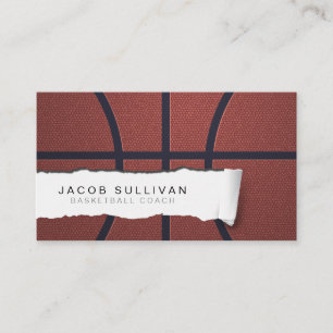 Basketball Coach Scout Professional Sports Busines Business Card