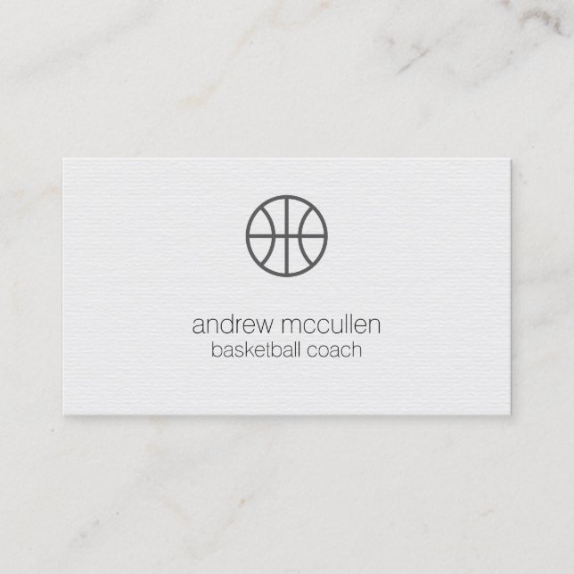 Basketball Coach Scout Professional Sports Business Card (Front)