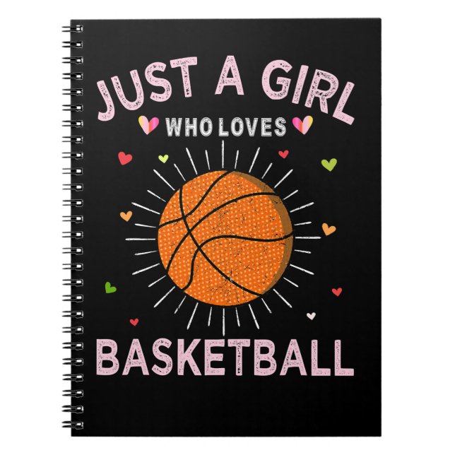 Basketball Coach Sport Lover Just A Girl Who Loves Notebook (Front)