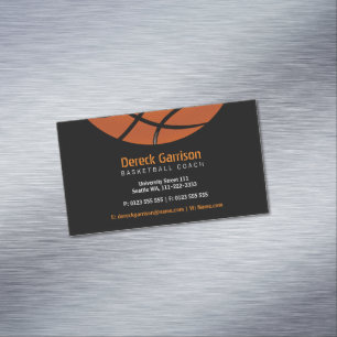 Basketball Coach Sport Magnetic Business Card