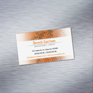 Basketball Coach Sport Magnetic Business Card