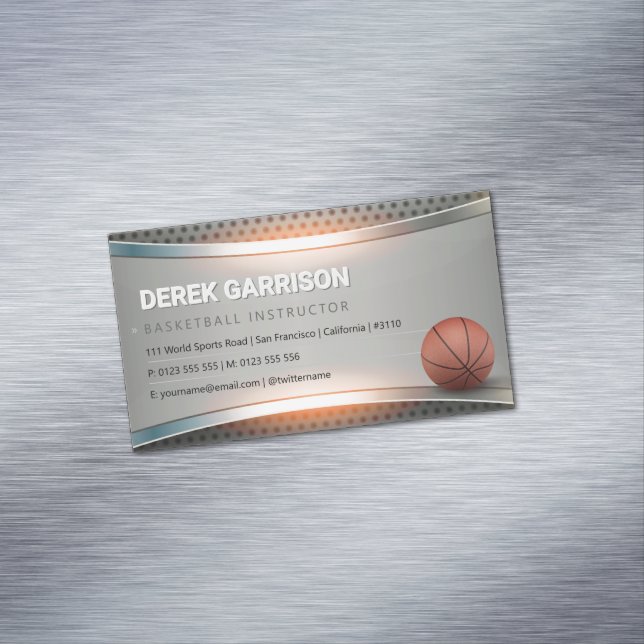 Basketball Coach | Sport Magnetic Business Card (In Situ)