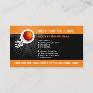 Basketball Coach Sport Trainer Business Card