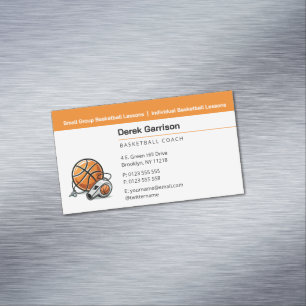 Basketball Coach Sport Trainer Business Card