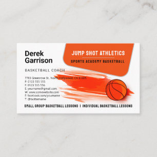 Basketball Coach   Sport Trainer Business Card
