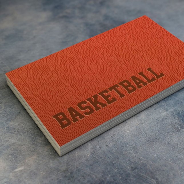 Basketball Coach Sport Trainer Minimalist Business Card (Creator Uploaded)