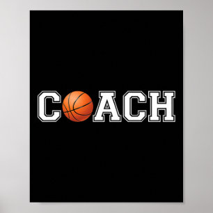 Basketball Coach  Sports Coaching Staff Head Coach Poster