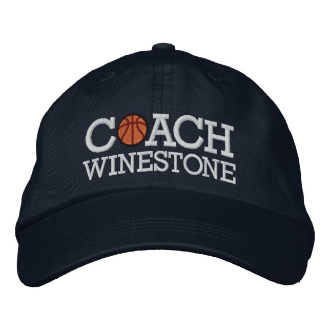 Basketball Coach - SRF Embroidered Hat (Front)