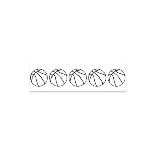 Basketball Coach Teacher 5 Star Rating Review Self-inking Stamp