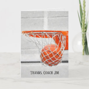 Basketball Coach Thank You impressionism