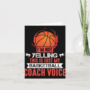 Basketball Coach Voice  Card