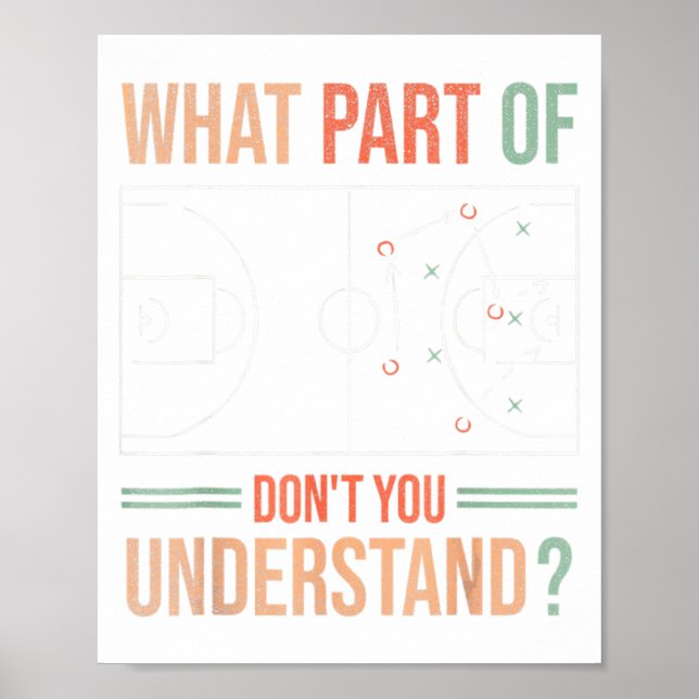 Basketball Coach What Part Of Dont You Understand  Poster (Front)