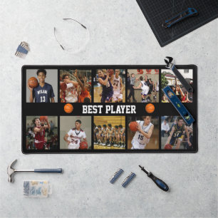 Basketball Collage Desk Mat
