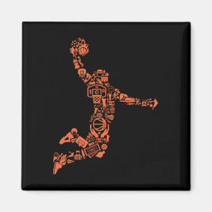 Basketball Collage  Magnet