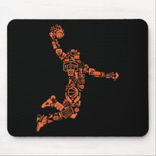 Basketball Collage Mouse Pad