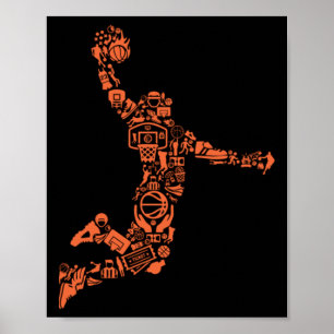 Basketball Collage Poster