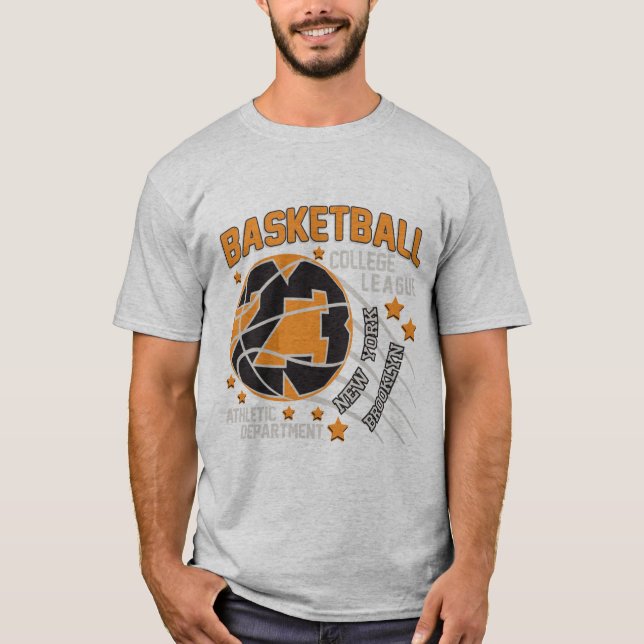 Basketball College league New York Brooklyn T-Shirt (Front)