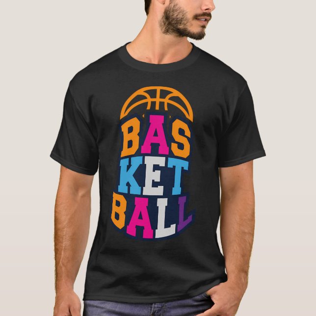 Basketball Colour T-Shirt (Front)