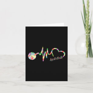 Basketball Colourful Smoke Heartbeat Card