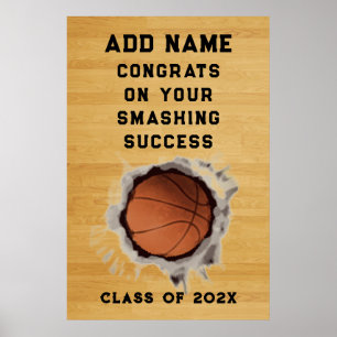 Basketball Congrats Poster