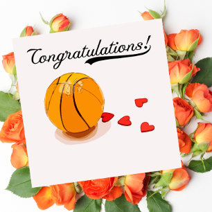 Basketball Congratulations  with love Card
