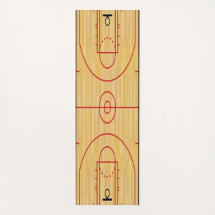 Basketball Court Design Yoga Mat