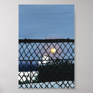 Basketball Court Print, Value Poster Paper