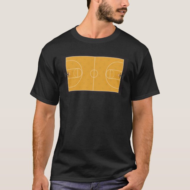 Basketball Court  T-Shirt (Front)