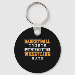 Basketball Courts Look Better With Wrestling Mats  Key Ring
