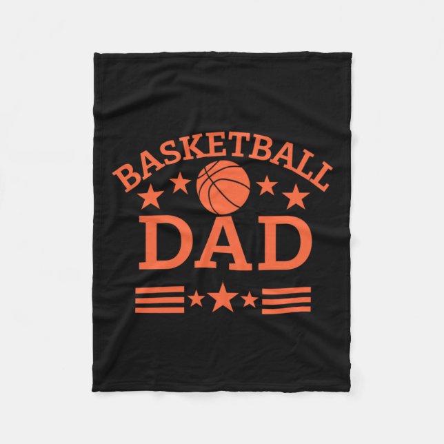 Basketball Dad 2  Fleece Blanket (Front)