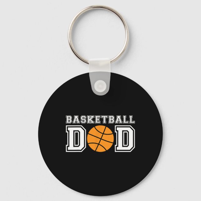 Basketball Dad  Basketball Gift For Father Basketb Key Ring (Front)