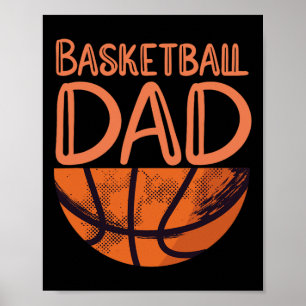 Basketball Dad - Basketball Player Vintage Basketb Poster