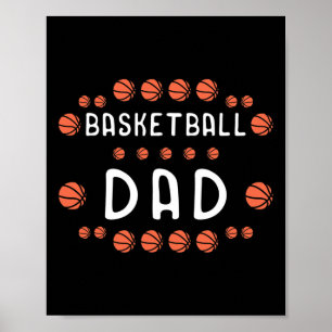 Basketball Dad Fan Best Daddy Ever Hooper Poster