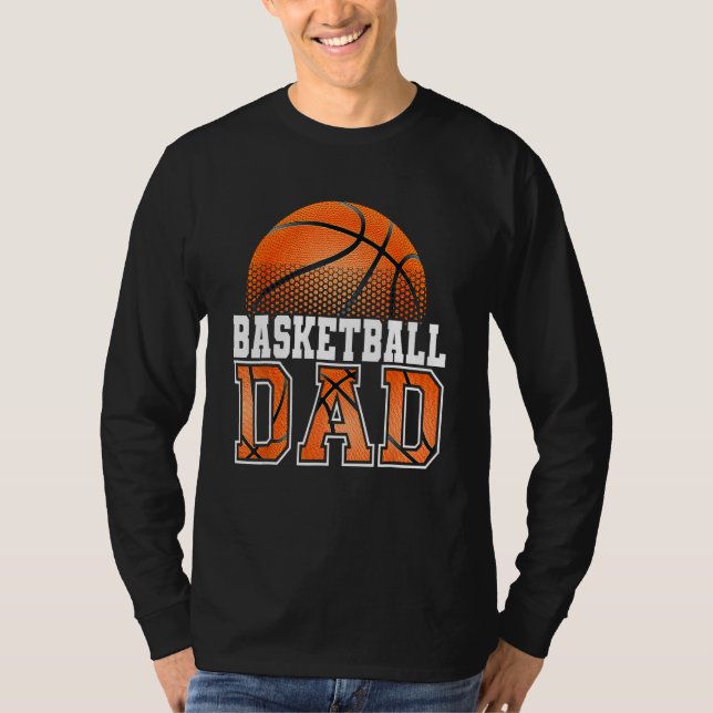 Basketball Dad Father s Day 2023 Dad Life Mens Gra T-Shirt (Front)