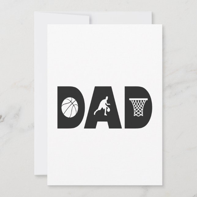 Basketball Dad Father's Day Basketball Gift   Invitation (Front)