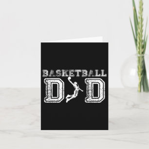 Basketball Dad Fathers Day Gift For Daddy Papa Fat Card
